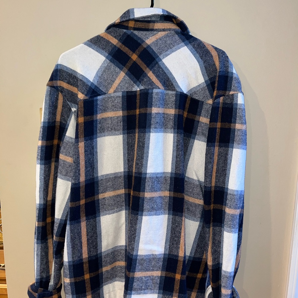 Plaid Button-Up Jacket - Picture 3 of 3